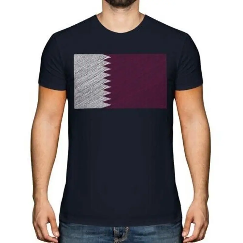 

Футболка Herren Katar Scribble Flagge Geschenk Qa  А Катараische