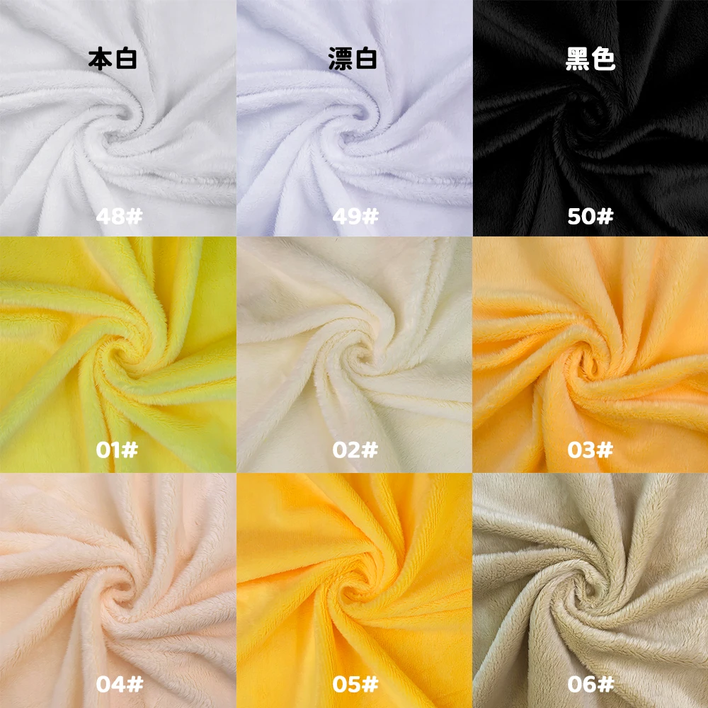 01~50# 45x50cm Plush Fabric Fo - Textile And Sewing Materials ulasan dan harga