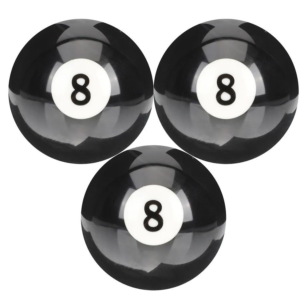 

3Pcs Resin Pool Balls High-Durability Billiard Cue Balls Smooth Polished Tear-Resistant for Household Billiard Table Game Skill