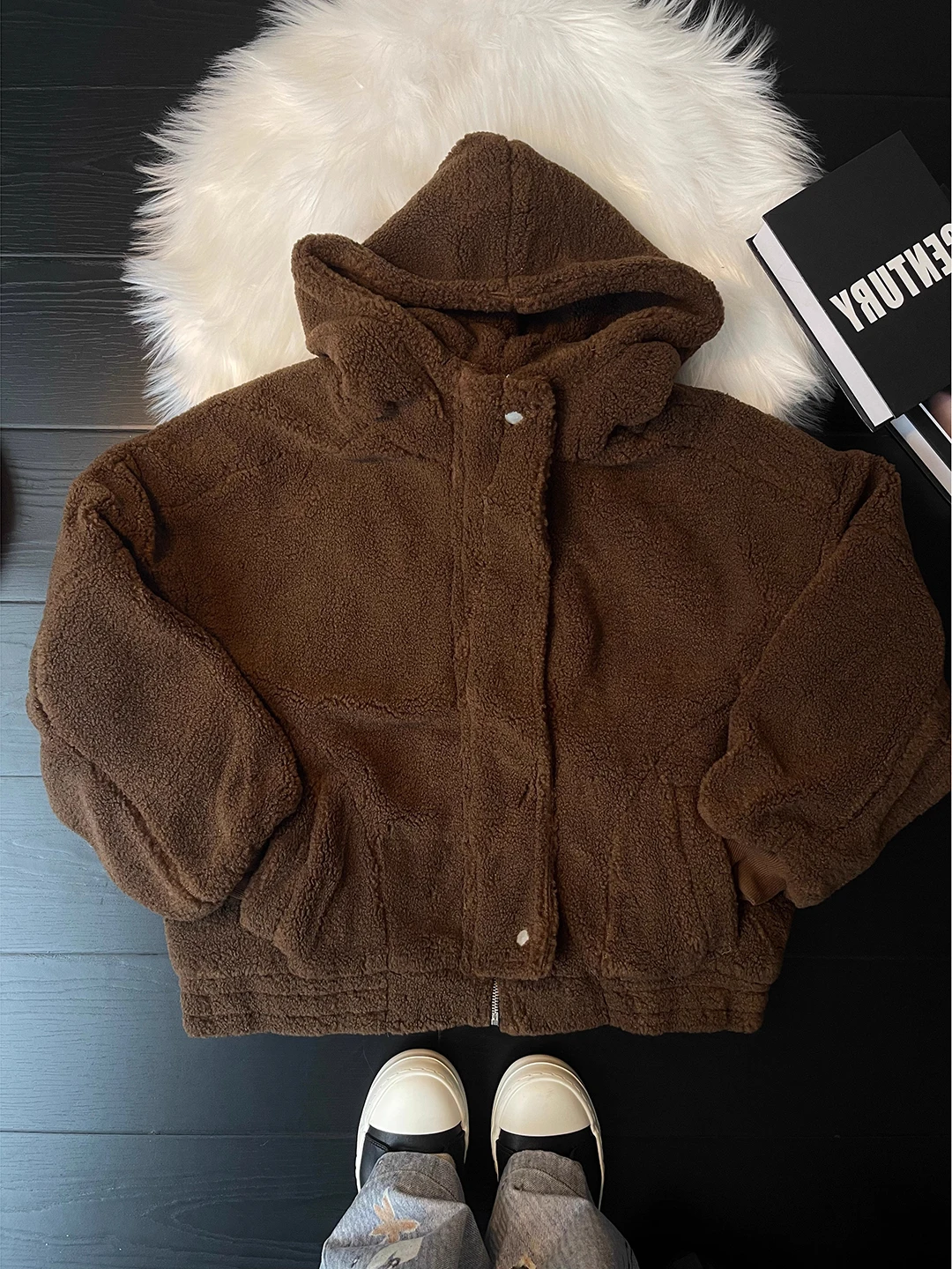 

Мужская зимняя куртка из американского ретро-бархата и хлопка, шерстяное пальто в стиле французского шика, хлопковое пальто Cleanfit Maturi