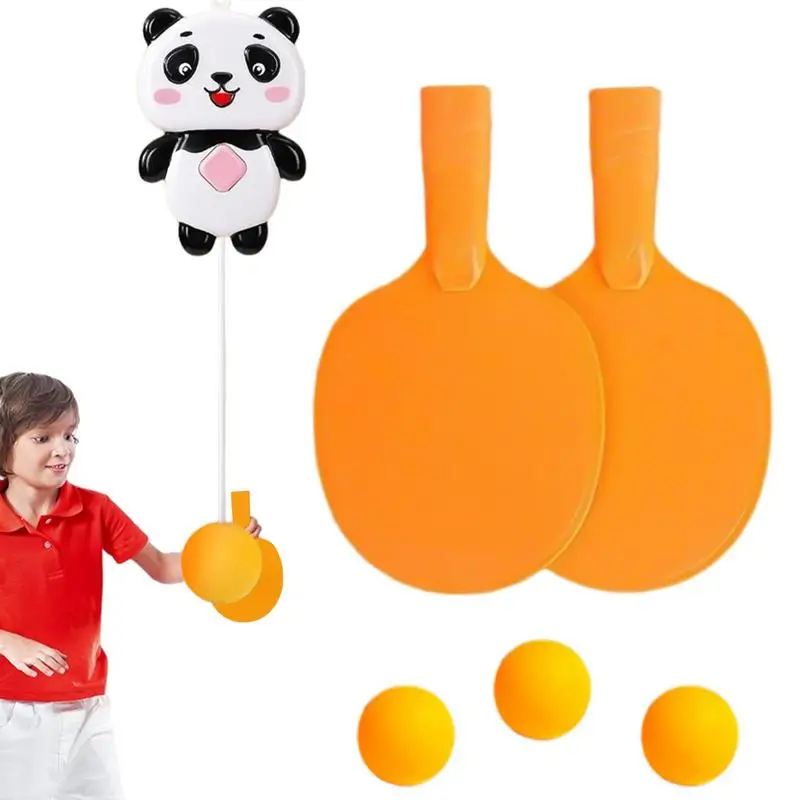 

Ping-Pong Trainer Panda Shape Rapid Rebound Ping-Pong Balls Pingpong Balls Training Self Workout Equipment For Kids Improve