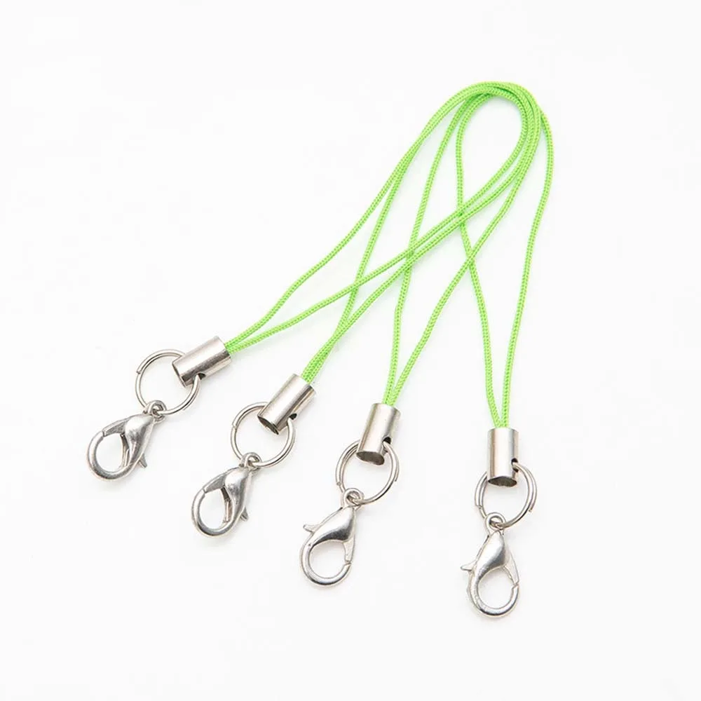 

Anti-Lost Key Chain Handmade Materials for Women Lobster Clasp Hang Rope Mobile Phone Strap Jewelry Making Mobile Phone