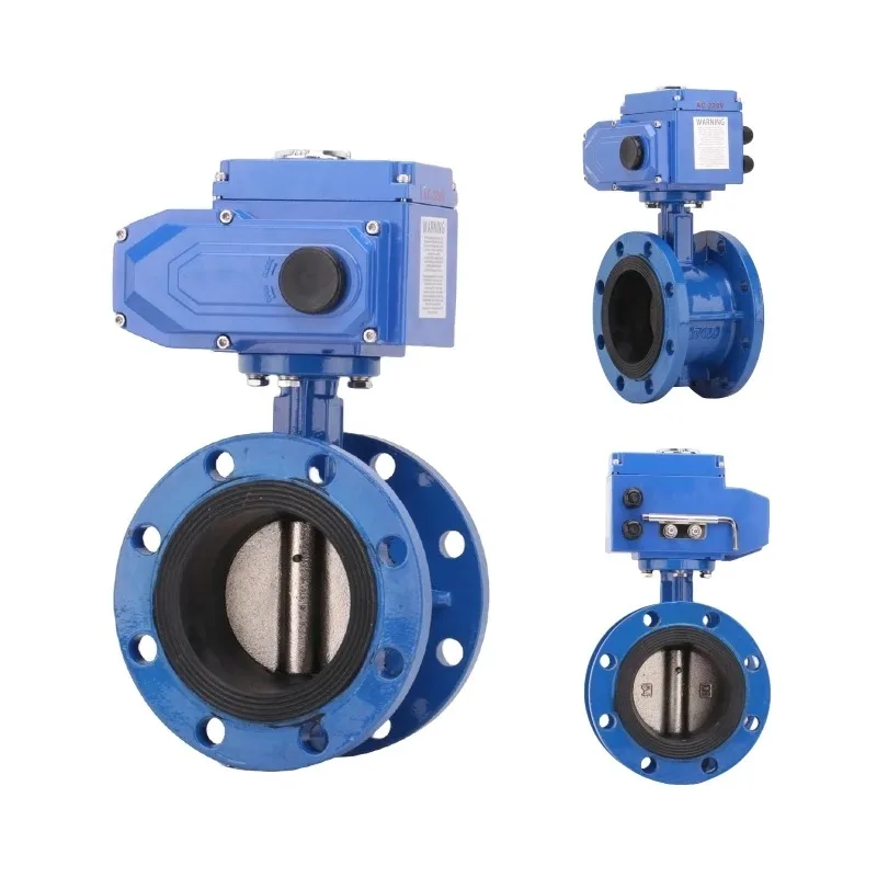 

DN50-500 ISO Stainless Steel DIN ANSI JIS Cast Iron EPDM Excellent Quality Electric Flange Butterfly Valve for Water Temperature