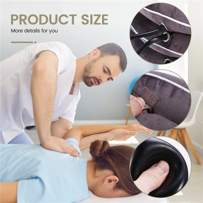 Barella per il collo A69M, dispositivo di trazione cervicale e bretelle per il collo per alleviare il dolore al collo, dispositivo di trazione del collo e collo cervicale