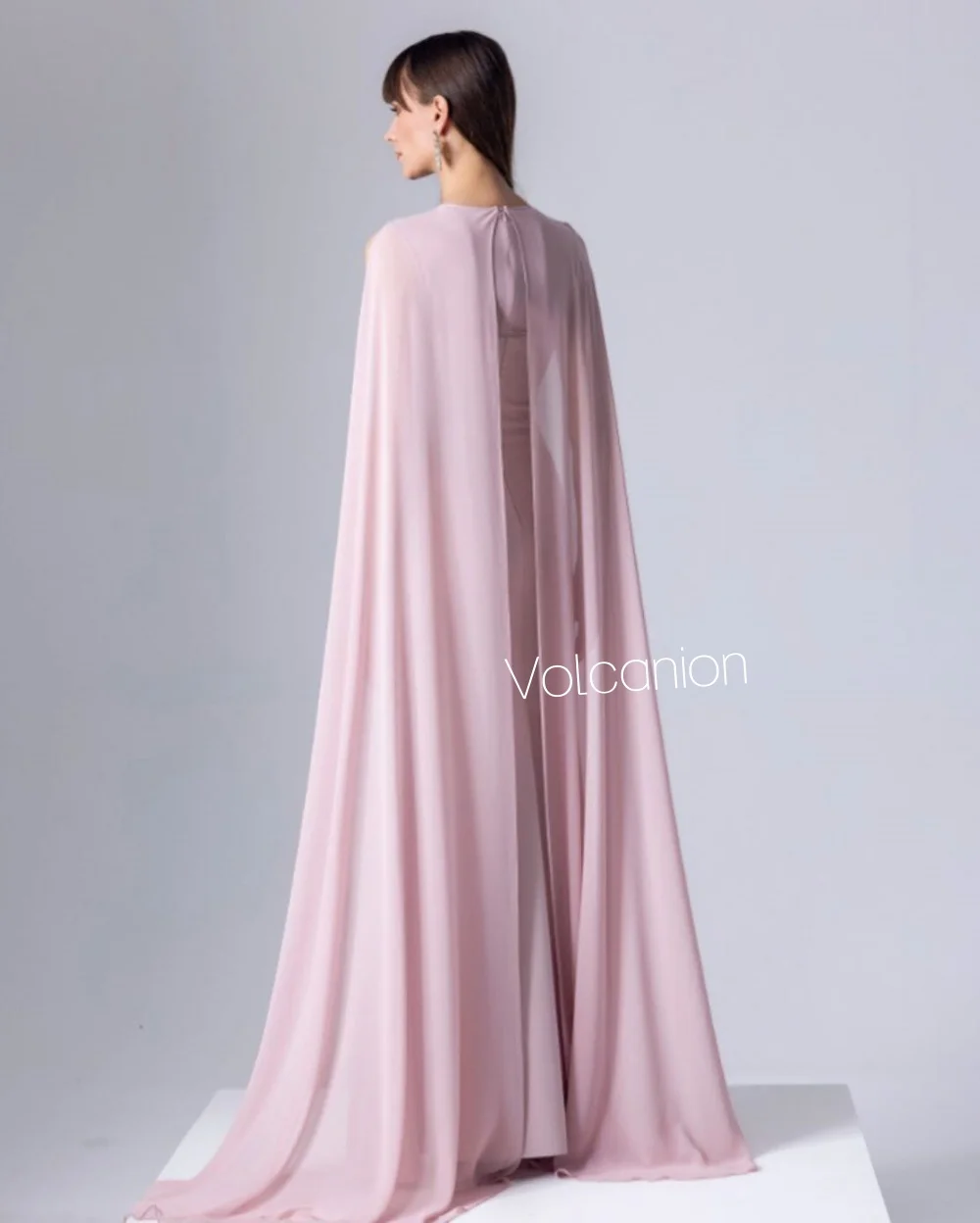 تخصيص الشيفون نمط سطر س الرقبة فساتين طويلة مناسبة مخصصة مساء عارضة أحجام بسيطة المتاحة