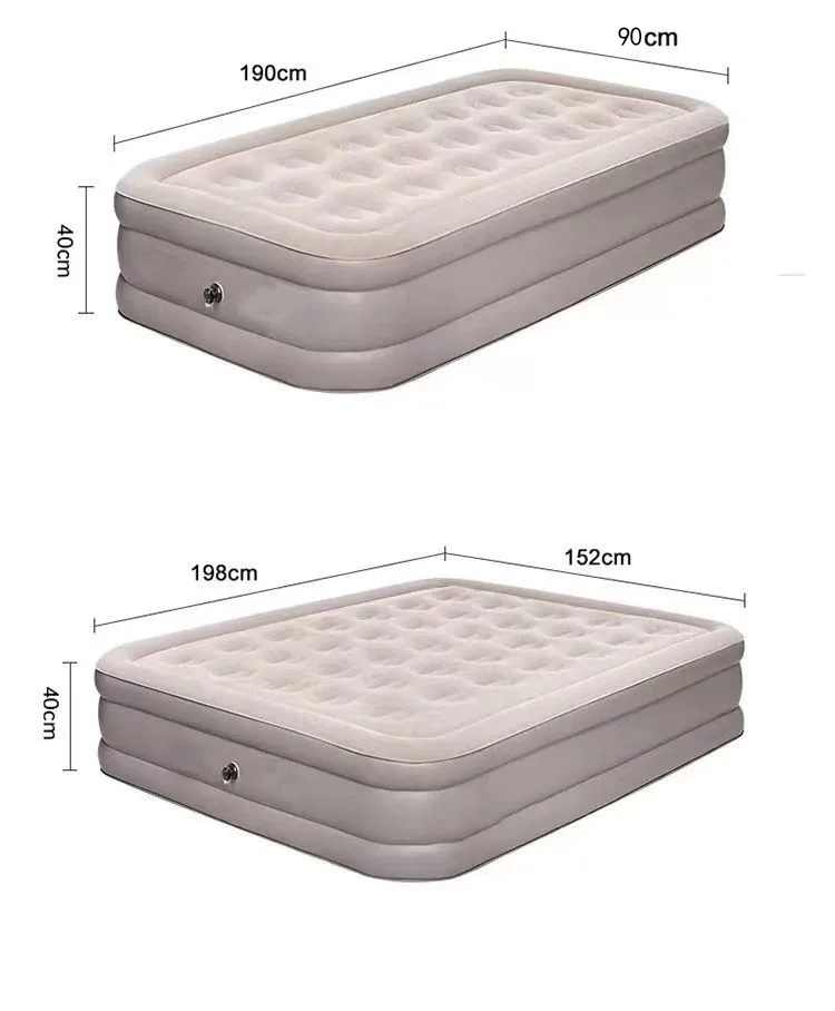 

Modern Design Easy Inflation Height 4ocm Smooth Fabric Air Bed Mattress for Glamping Tent