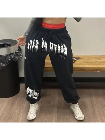 2024 European and American Men's New Year Wear Sports Pants Casual Sports Training Pants Men's Gym Pants