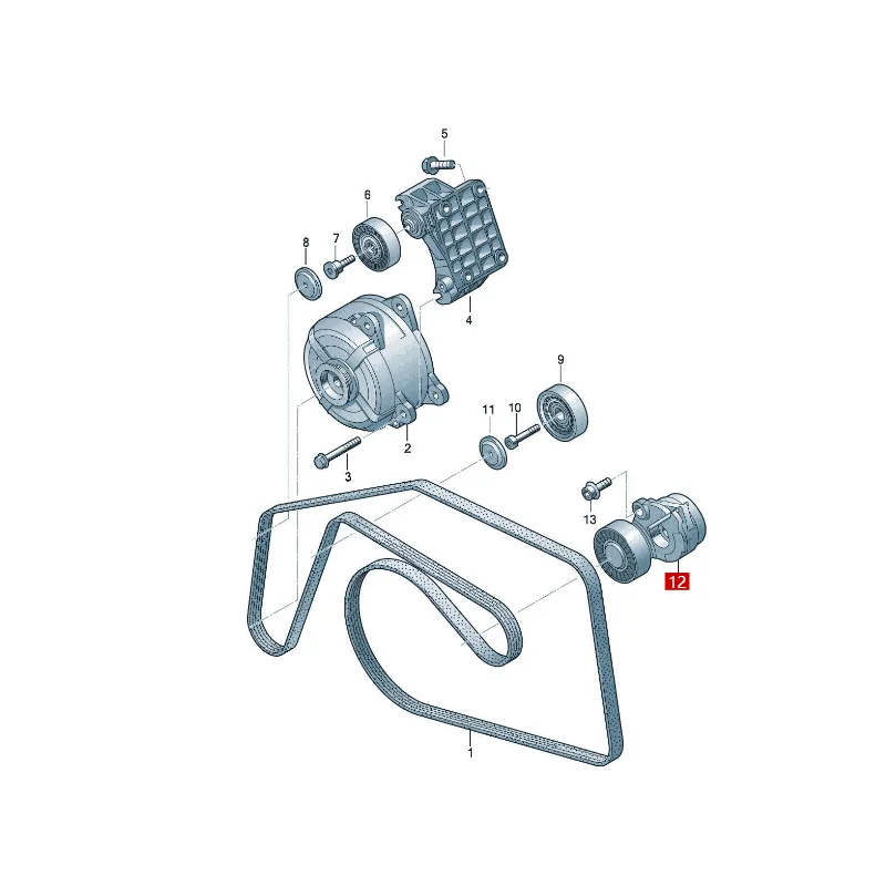 Touareg Q7 Q5 (imported) generator belt tensioner 059903133J 059903133F 95810236151 059903133BA