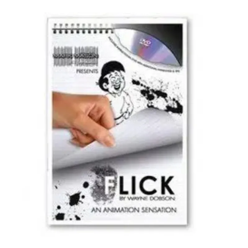 

Флик (с DVD) Волшебные трюки Magie Book Card Magia Крупным планом Иллюзии Трюк Реквизит Забавный фокусник Игрушки Гаджет Классический Magie