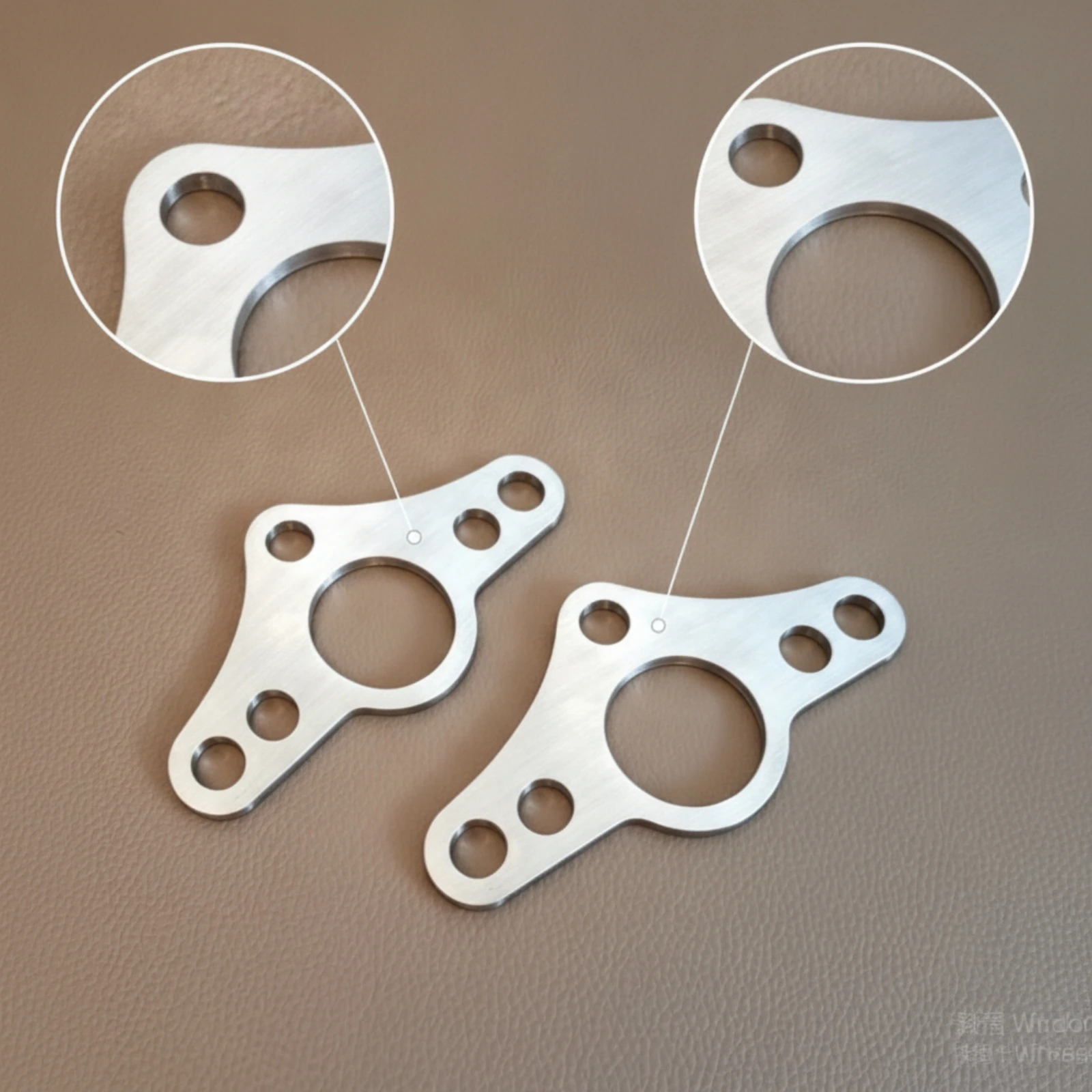 Picture 6: Gym Conversion Plate Brushed Finish Double to Single Pulley Adapter Plate Double to Single Pulley Connector Machined