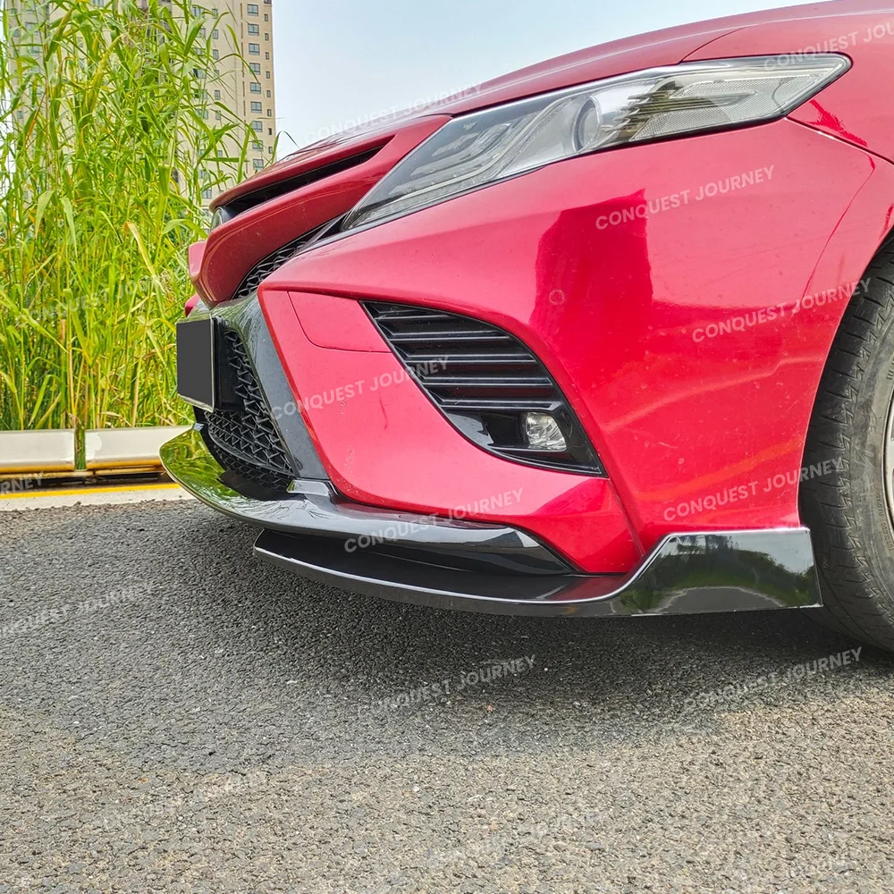 TRD المصد الأمامي الشفة لتويوتا كامري SE XSE 2018-2020 طقم هيكل رياضي المصد الأمامي سبويلر تويوتا اكسسوارات تحديث السيارة #4