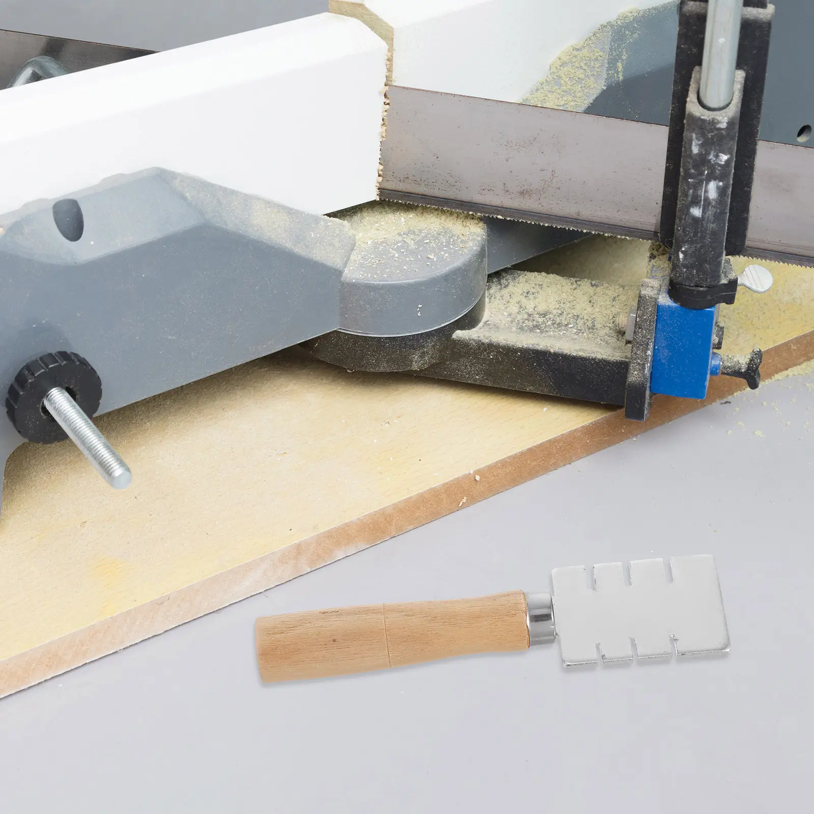 Manual Woodworking Push Stick Precise Saw Guide Tool for Safe Cutting Log Splitter Drill Bit Woodworking Firewood Chopping Block