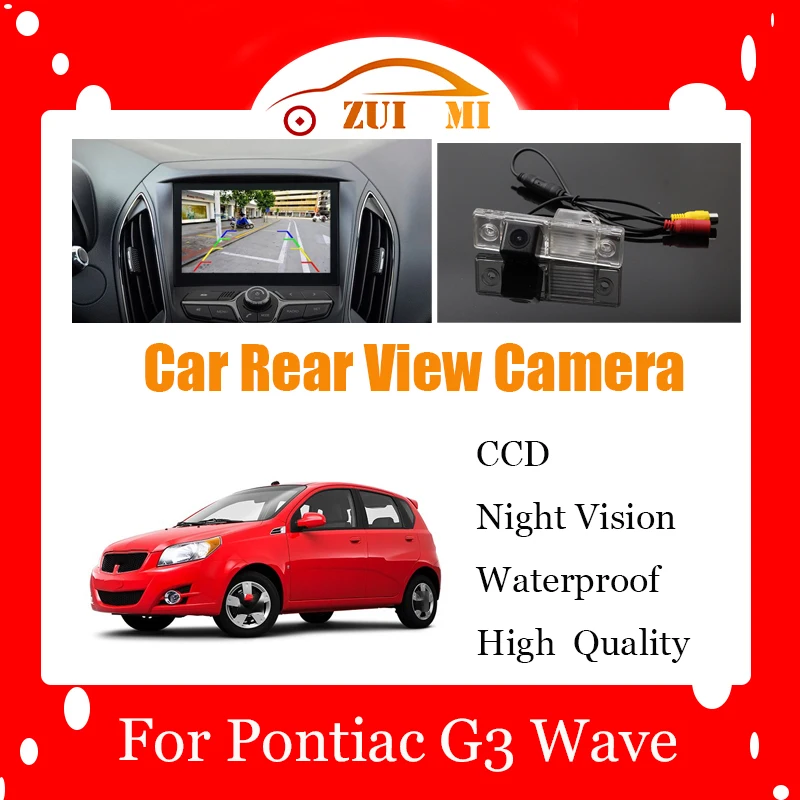 Car Reverse Rear View Camera For Pontiac G3 Wave CCD Full HD Night Vision Backup Parking Camera