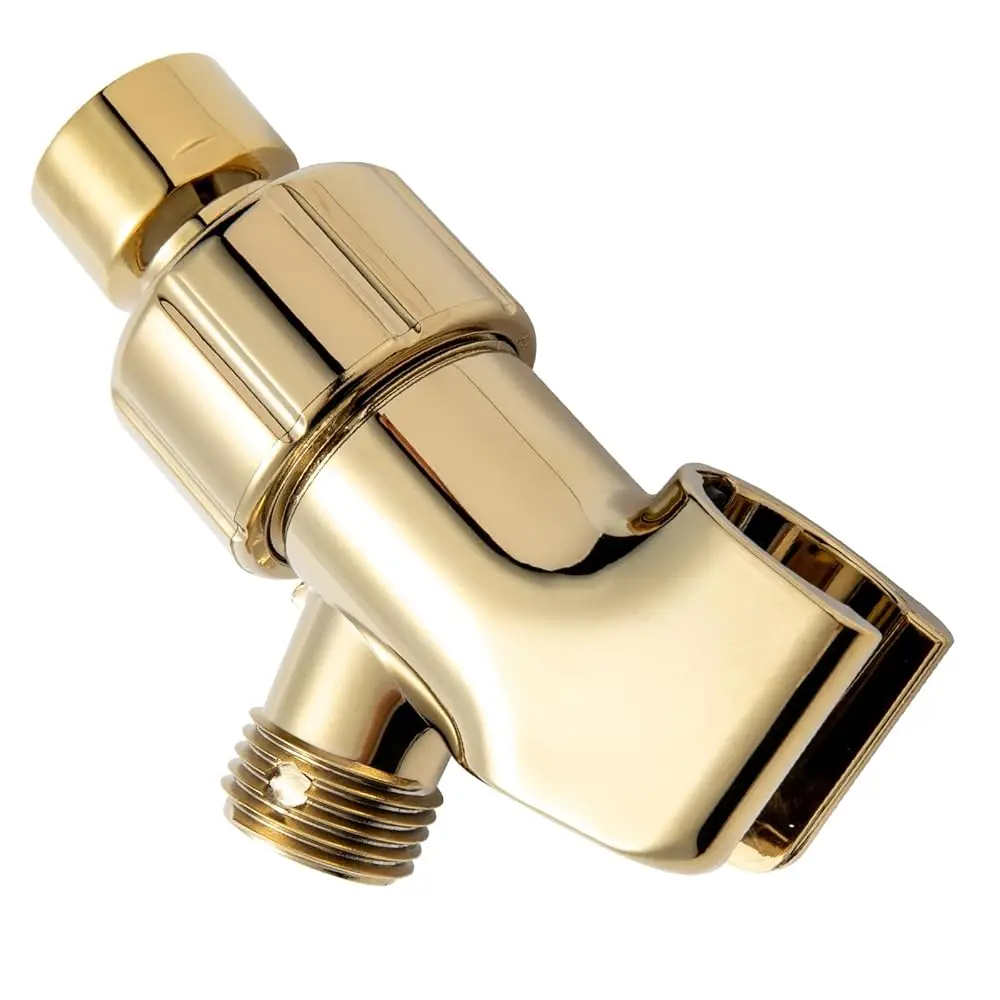 

Shower Head Holder with Solid Metal Ball for Handheld Shower Head Gold, Adjustable Shower Arm Mount for Connecting Shower Ar