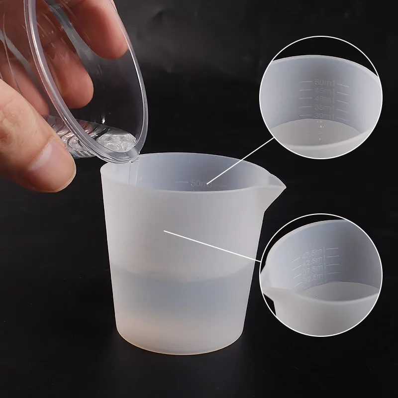 30-100ml Foldable Silicone Measuring Cup Multi-Spec Container Silicone Mixing Cup DIY For Candle Making Casting Resin Mold