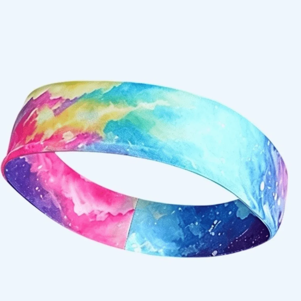Anti-Slip Sports Headband Sweat-Absorbing High-Elastic Yoga Headband Breathable Thin Elastic Sweatband Fitness