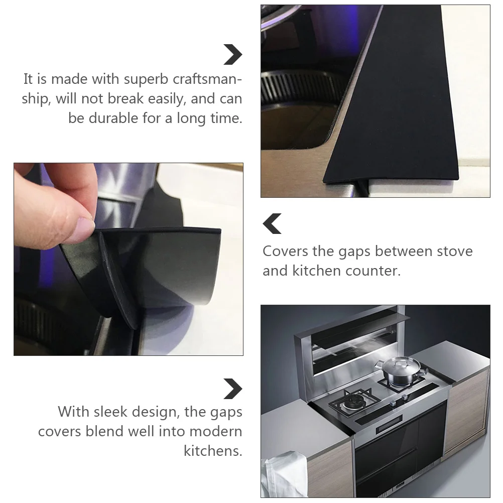 1Pcs Herd Zähler Lücken Füllstoff Kochen Bank Dichtung Streifen Küche Dicht Band Hitzebeständige Silikon Wischfest