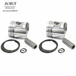 2Sets Motorcycle Performance Parts 44mm Engine Cylinder Kit Piston Ring Set For Honda CB125T CBT125