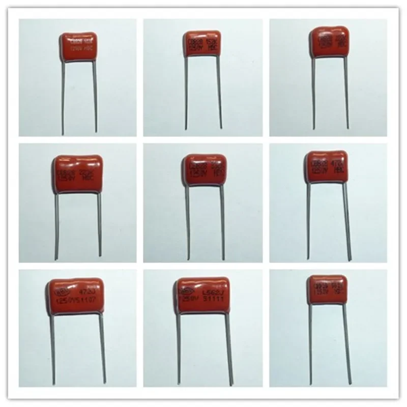 

10pcs 1250V 102 152 222 332 472 562 223 1nF 1.5nF 2.2nF 3.3nF 4.7nF 5.6nF 22nF Metallized Polypropylene Film CBB Capacitor 1000V