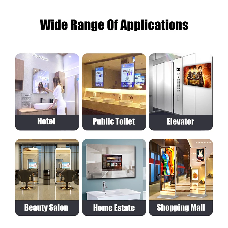 43 Inch Mini LED Ip65 Waterproof Outdoor TV Big Piscine Outdoor TV LED Light TV Mirror Waterproof Television for Garden Pool