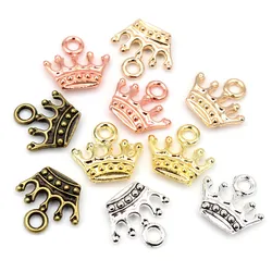 20pcs Charms Crown 13x14mm Tibetan Silver/Bronze Plated Pendants Antique Jewelry Making DIY Handmade Craft