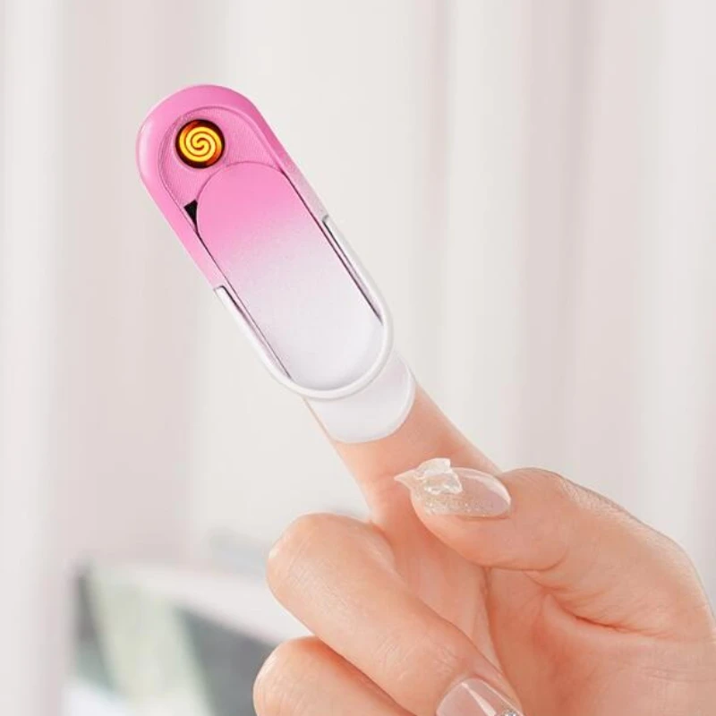Hot selling creative portable USB charging lighter multifunctional ring buckle phone holder lighter men's and women's gifts New