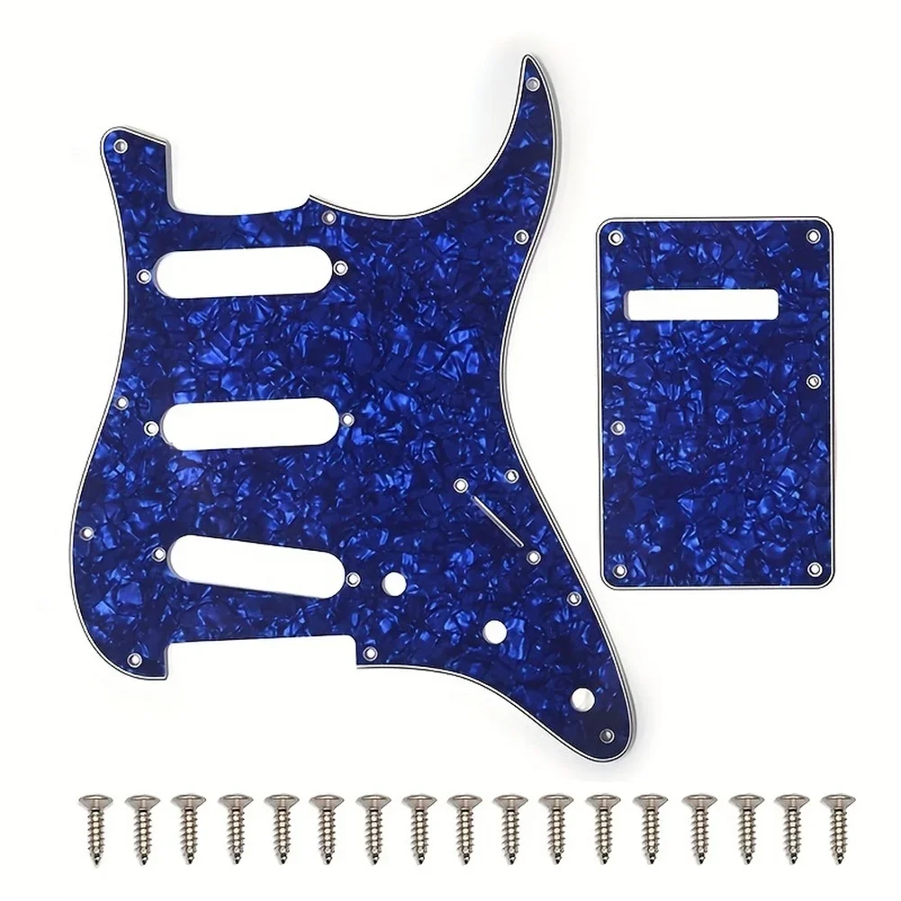 

For Instrument Customization Purple Pearl Multicolor Pickguard Guitar Protection Gear Easy Installation Back Cover Included