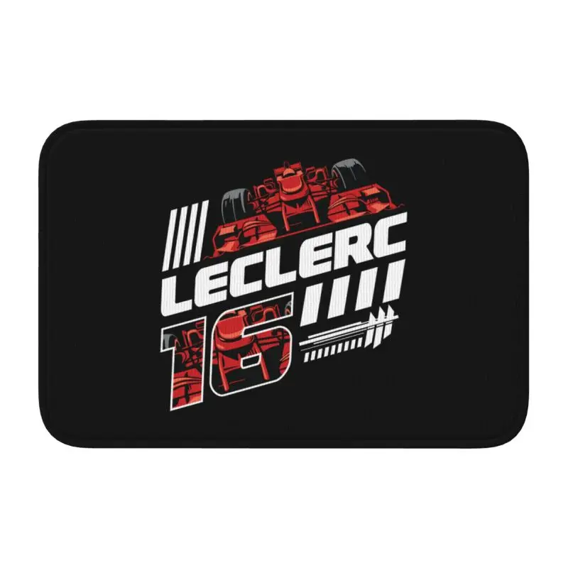 Custom Charles Leclerc 16 Doormat Anti-Slip  Bathroom Kitchen Door Floor Mat Sport Car Bedroom Balcony Room Rug Carpet Footpad