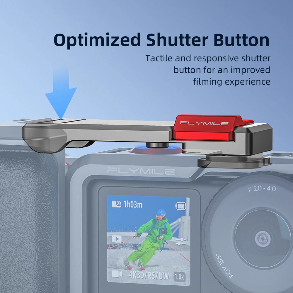 Flymile Action 6 Griff-Kit Metallkäfig für DJI Osmo Action 6 Straßenfotografie-Griff Erweiterungsadapter Video-Zubehör – Detail 4