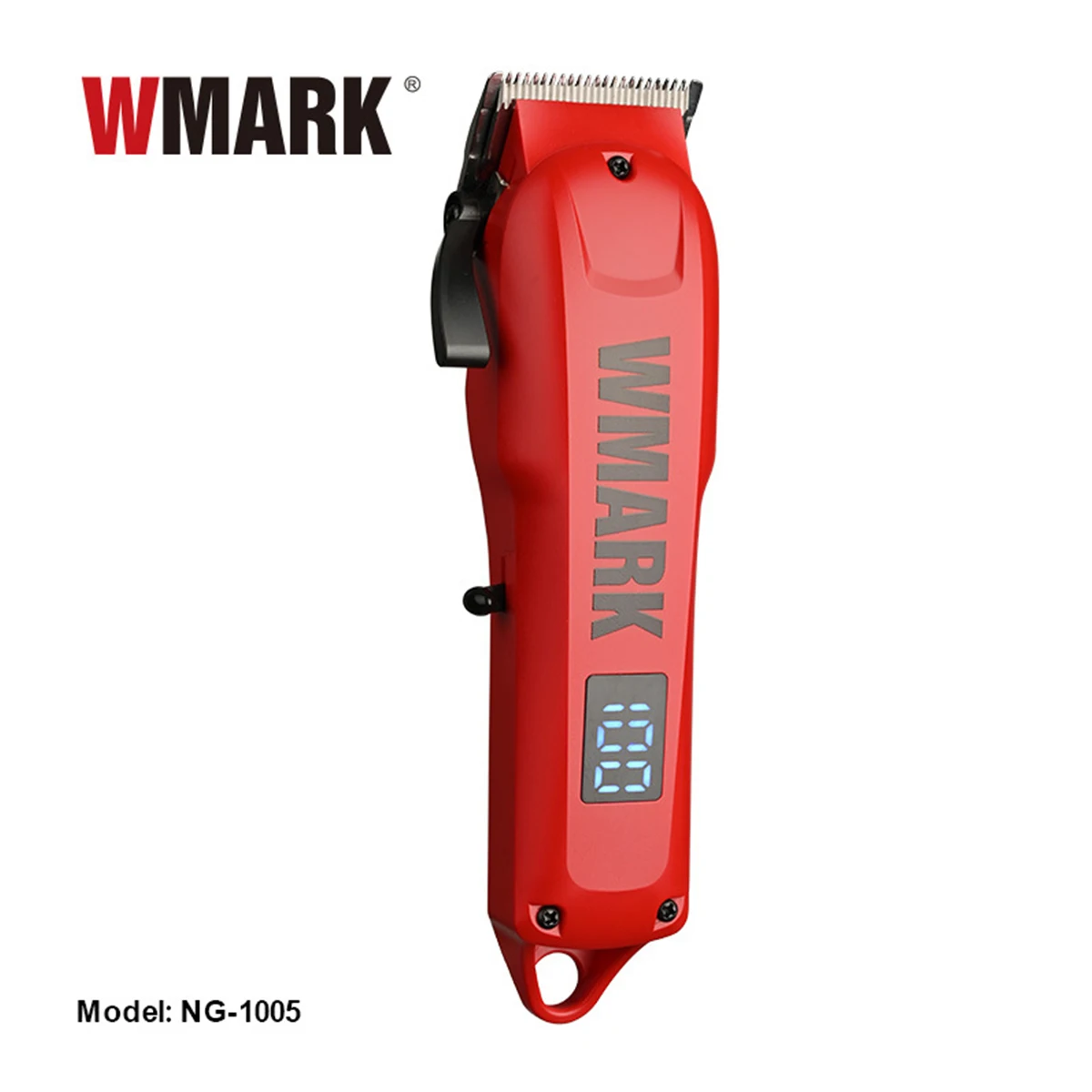 WMARK NG-1005 مقص الشعر للرجال 7500 دورة في الدقيقة شاشة LED منخفضة الضوضاء اللاسلكي USB المهنية آلة قطع الشعر المتقلب
