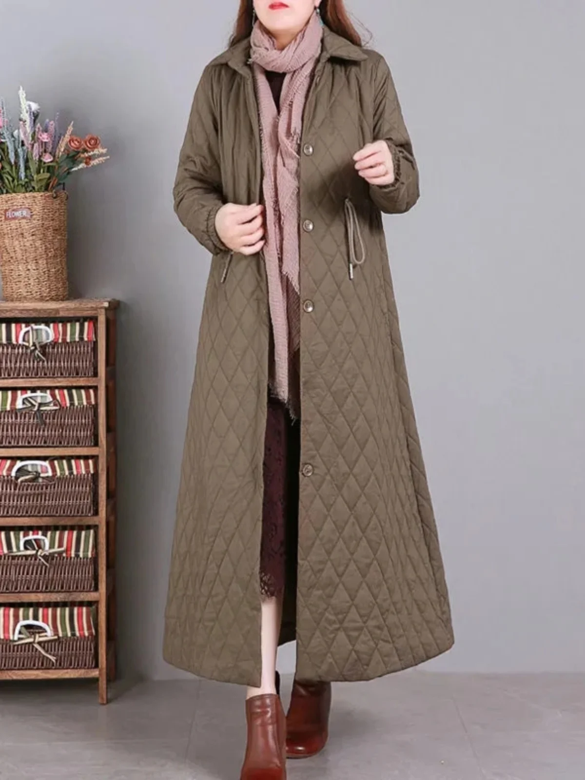 

Женская легкая модная куртка средней длины с хлопковой подкладкой для сохранения тепла, брендовая, приталенная, для повседневной носки, с длинными рукавами