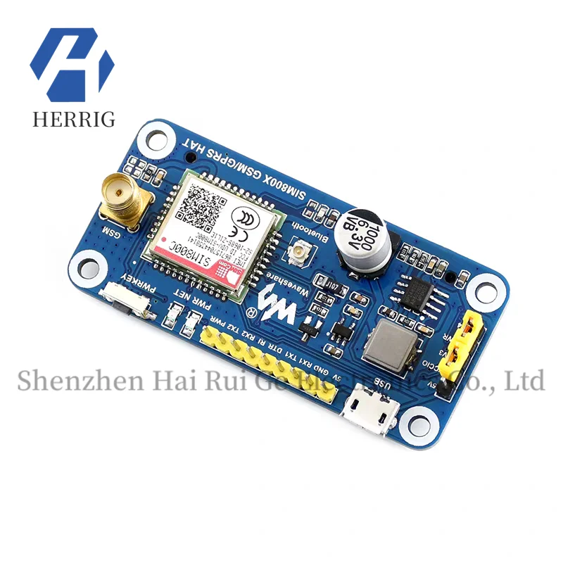 

MicroSnow Raspberry Pi 4B/3B/Zero SIM800C Module GSM/GPRS Expansion Board 2G/Bluetooth
