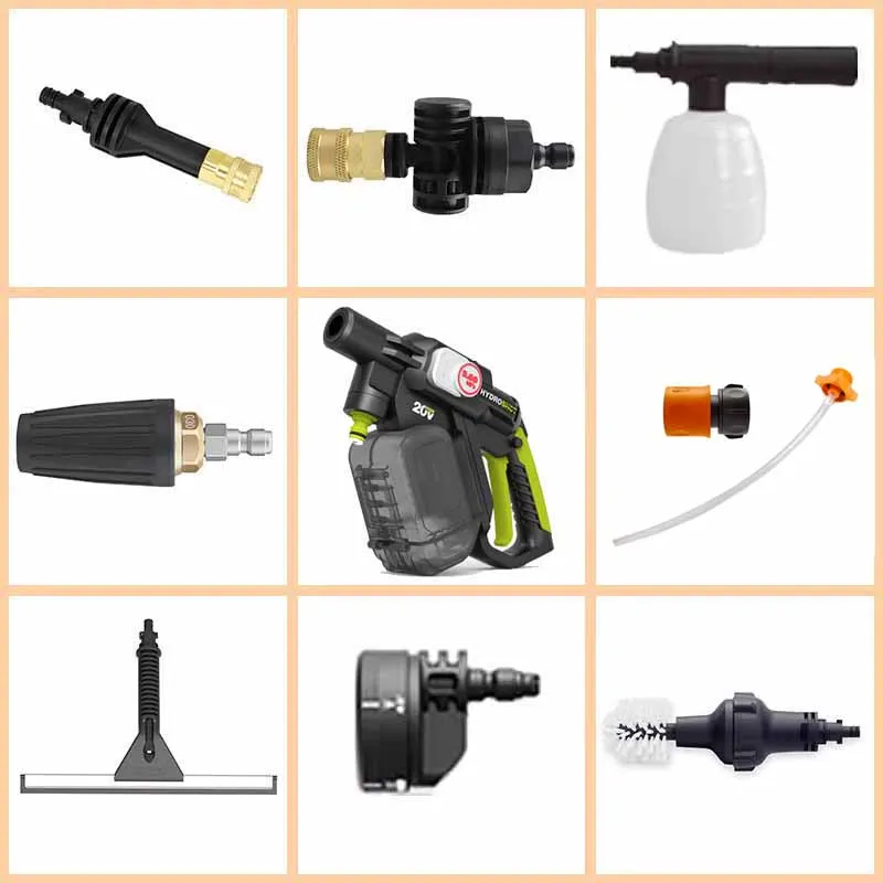 Car Washing Machine WU633 Accessories Rotating Nozzle Suitable for WORX Short Pole Soap Dispenser Corner Adapter Universal WU630