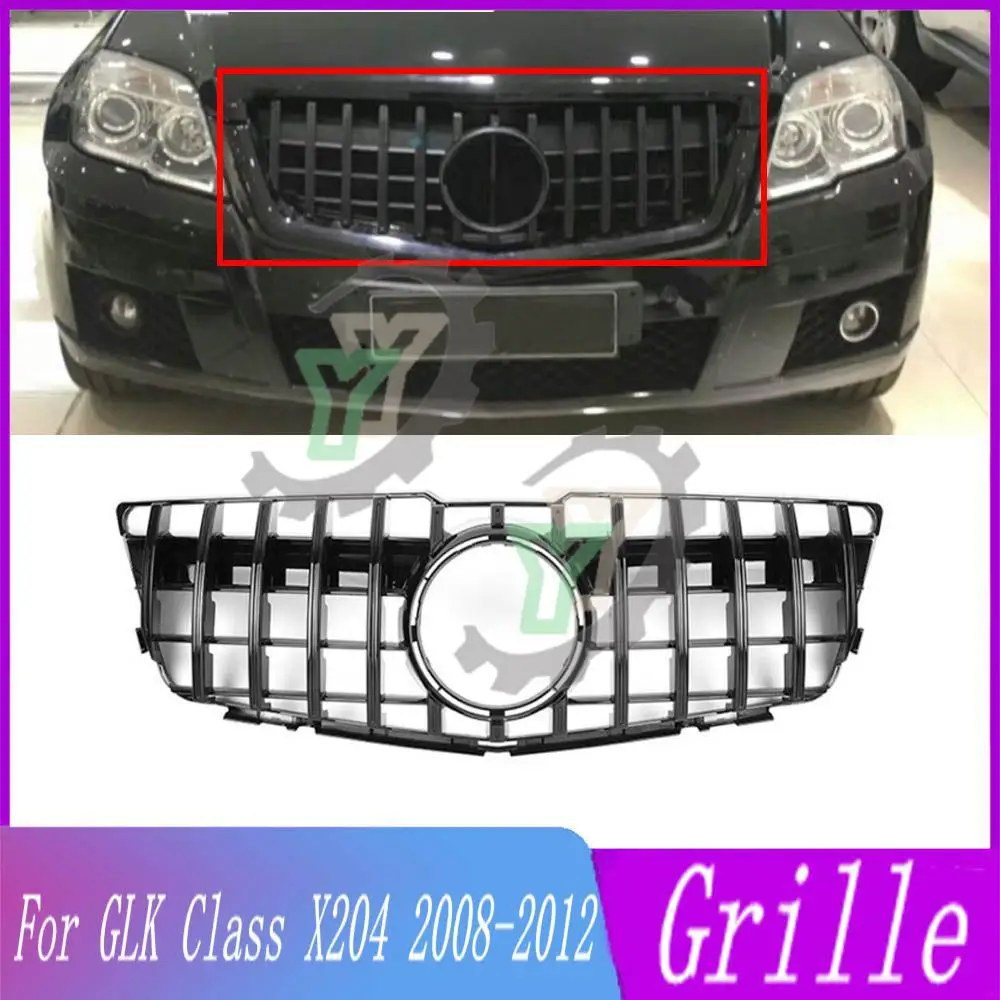 Facelift Sport Front Bumper Grille Racing Grill GT diamond For Mercedes Benz GLK Class X204 GLK250 GLK300 GLK350 2008-2012