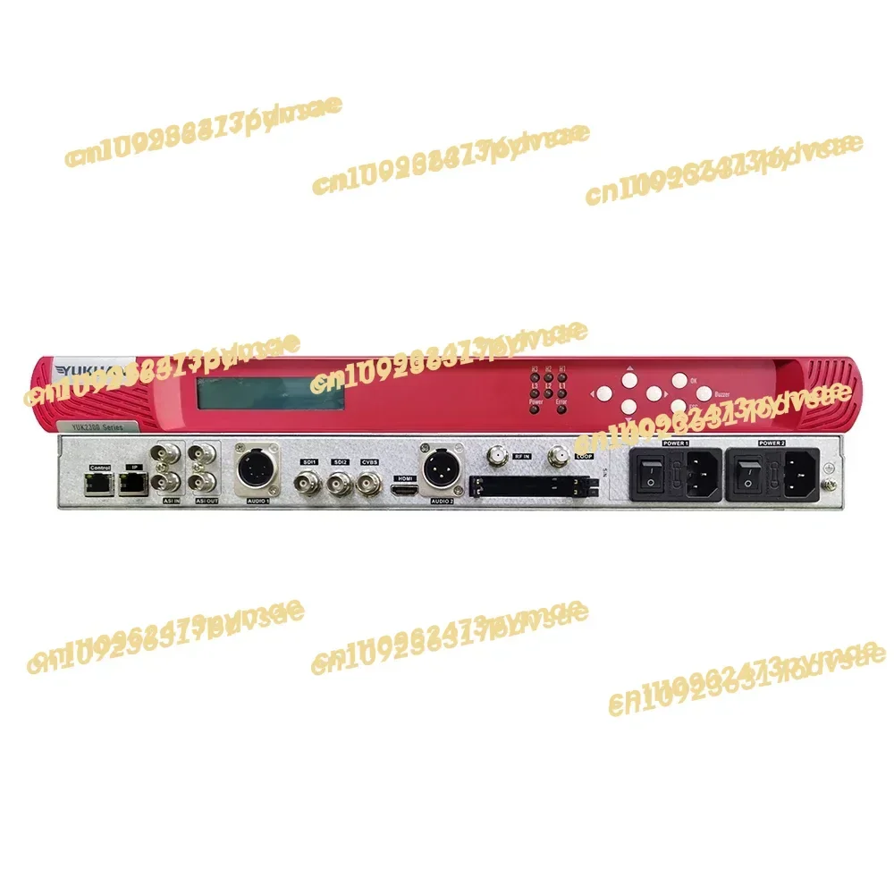 2025 DVB-S2 Full HD IRD Receiver Decoder With 2 Tuner Inputs Including Demodulation De-scrambler And Multiplexing In One Case