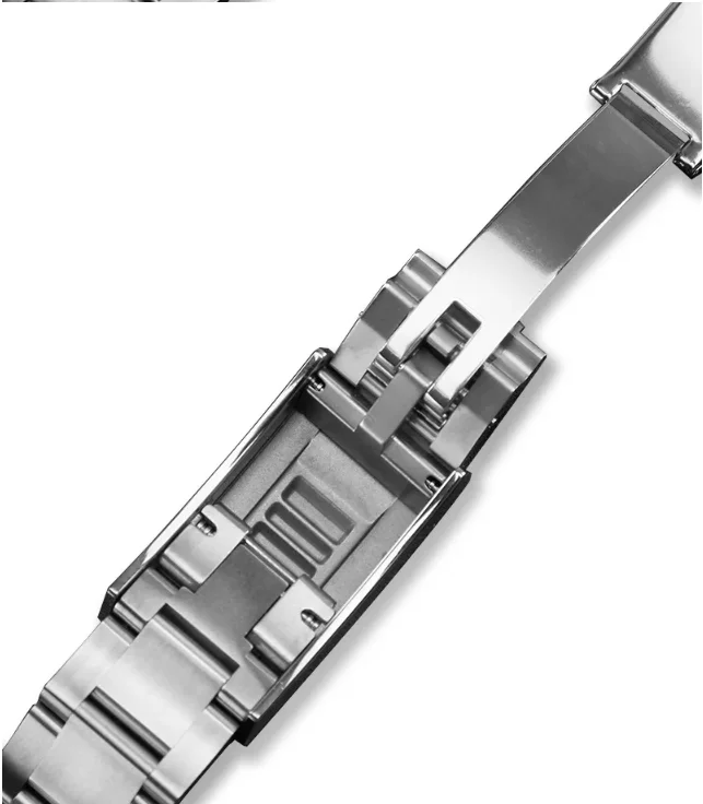 Watch Bracelet For  Men Fine-Tuning Pull Button Clasp 904L Stainless Steel Watch Chain 20mm