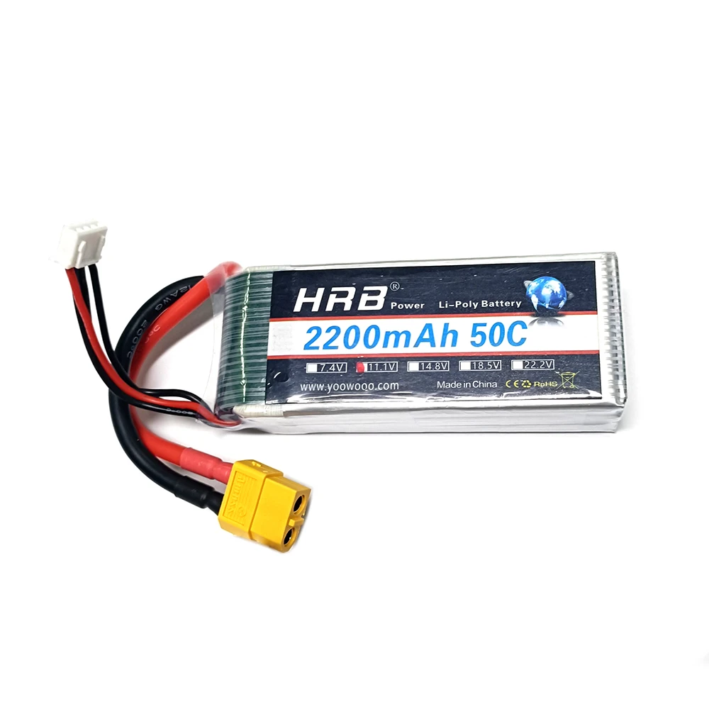 HRB bateria Lipo 2S 3S 4S 6S 1500mah 2200mah 2600mah 5000mah 6000mah 7000mah 4000mah 7.4V 11.1V 14.8V 22.2V T XT60 części do zdalnego sterowania