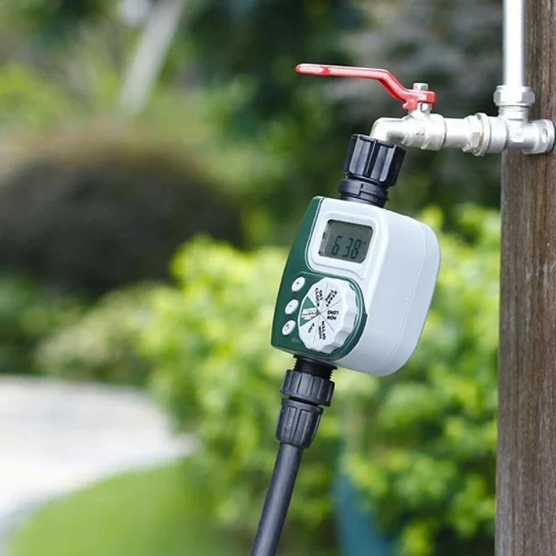 

Garden Automatic Drip Dispenser LCD Display Watering Timer Garden Outdoor Hose Timer Programmable Automatic Watering System