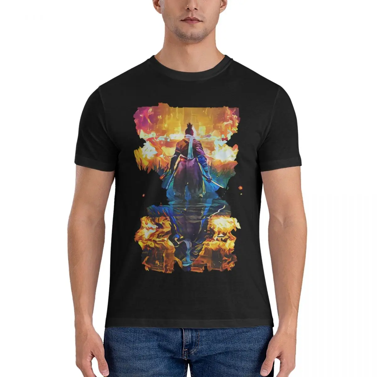 Amazing Men T Shirts Sekiro Shadows Die Twice Awesome Tees Short Sleeve Crew Neck T-Shirt Pure Cotton Printing Clothing