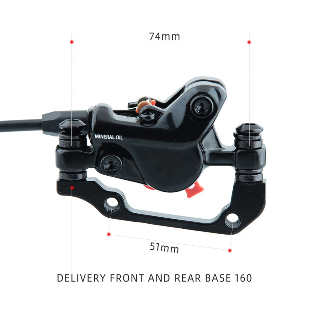 For Replacement Use EBike Brake Power Off Brake Handle 203mm Disc Compatibility Double Cylinder Caliper Design