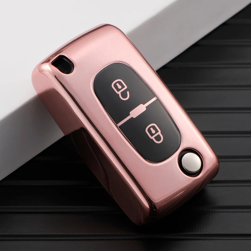 Per Peugeot 107 207 307 308 407 607 206 4007 3008 5008 per Citroen C2 C3 C4 C5 C6 C8 2/3 pulsanti TPU Car Remote Key Case Cover