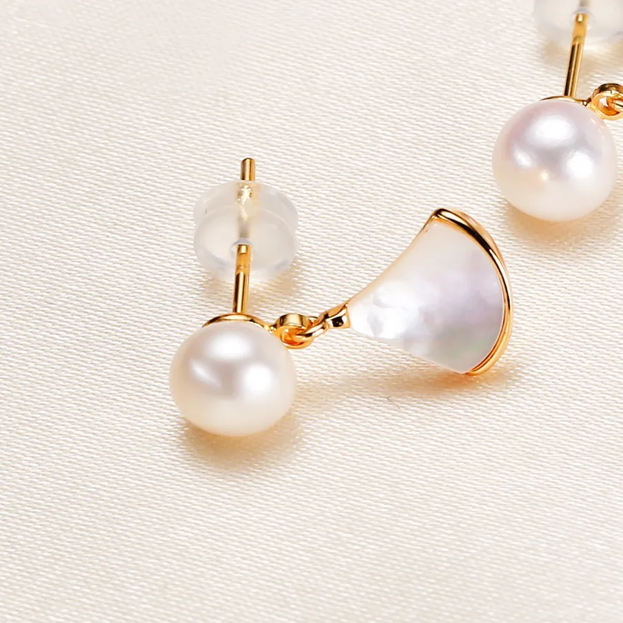 No Allergy Luxury Fashion Wild High-quality Imitation Rhinestones Imitation Pearl Jewelry Skirt Temperament Earrings for Women