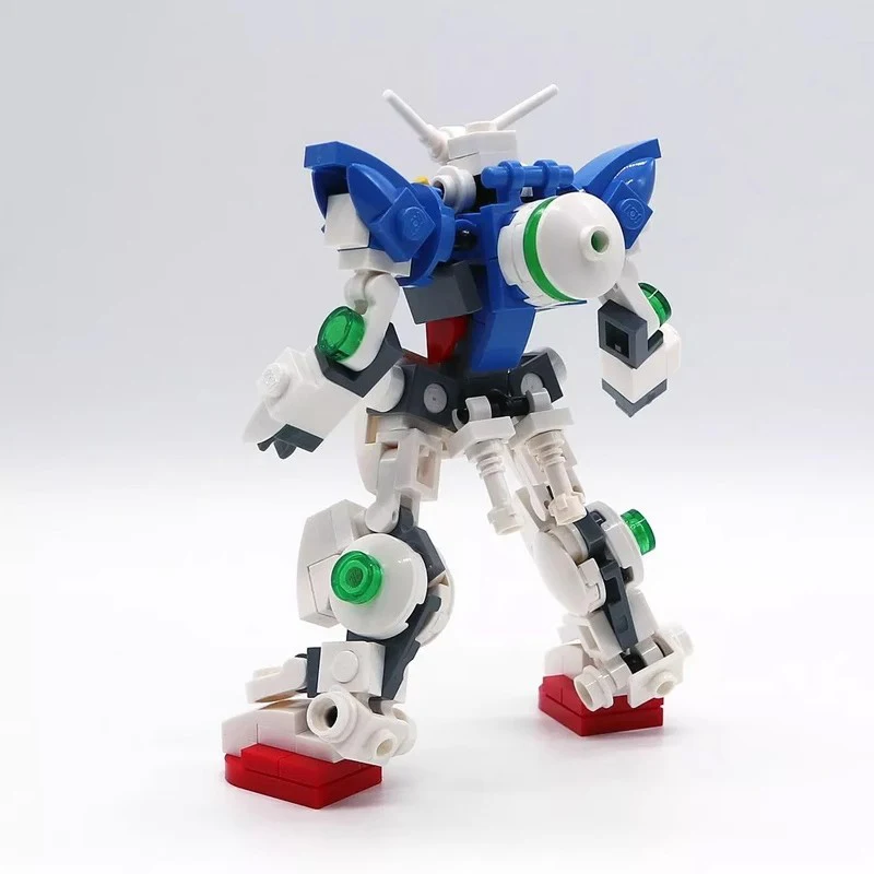 Domestic building block MOC is suitable for creative toys, nostalgic mini Angel Gundam assembled gift model.