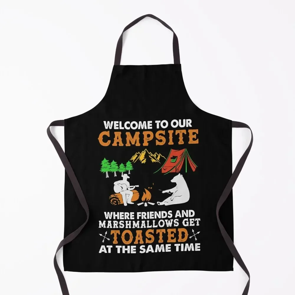 

Funny Camping Apron Kids chef costume Apron