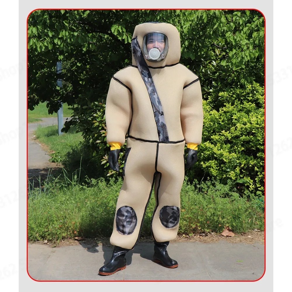Full Breathable Thick One Piece Hornet Suit Anti Wasp Clothing With Fan for Catching Vespa Mandarinia