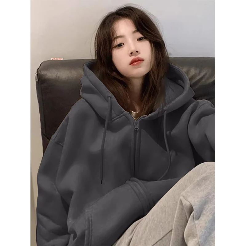 Hooded Graphic Hoodies Woman Winter Clothes Multiple Colour Pure White Chinese Floral Sweet Travel Fall Lining Thermal Knitting