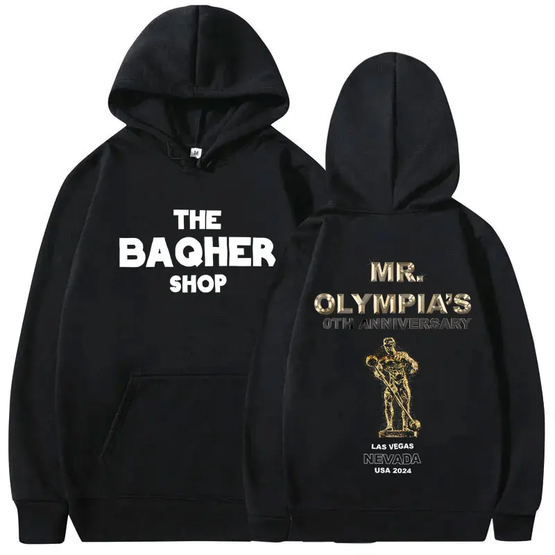 

Mr Olympia Fitness Gym Pump Cover Double Sided Graphic Hoodie Men Women Fashion Oversized Sweatshirt Male Vintage Fleece Hoodies