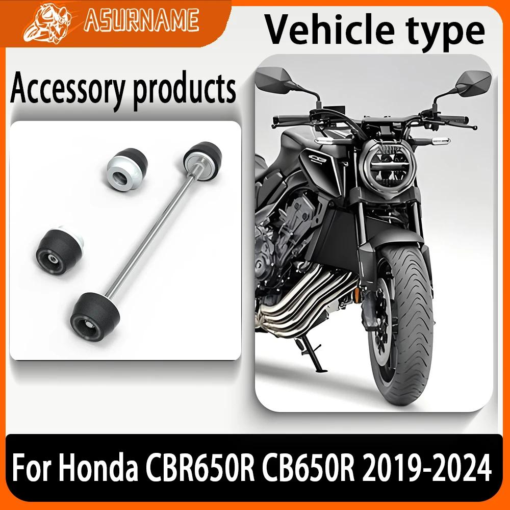 

Motorcycle Accessories Front Rear wheel Spindle Crash Protection For Honda CBR650R 2019-2024 CB650R 2019-2024