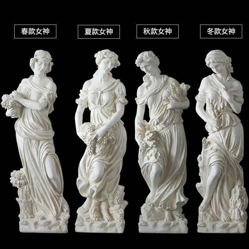Plaster Statue Art Gallery Art Figure Sculpture Musician Angel Garden European Style