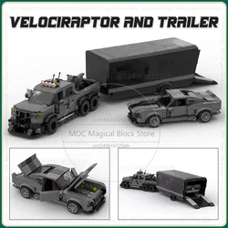 MOC 빌딩 블록 슈퍼 럭셔리카 로고 챔피언 랩터 클래식 GT500 차량 모델 기술 벽돌, DIY 조립 장난감, 크리스마스 선물